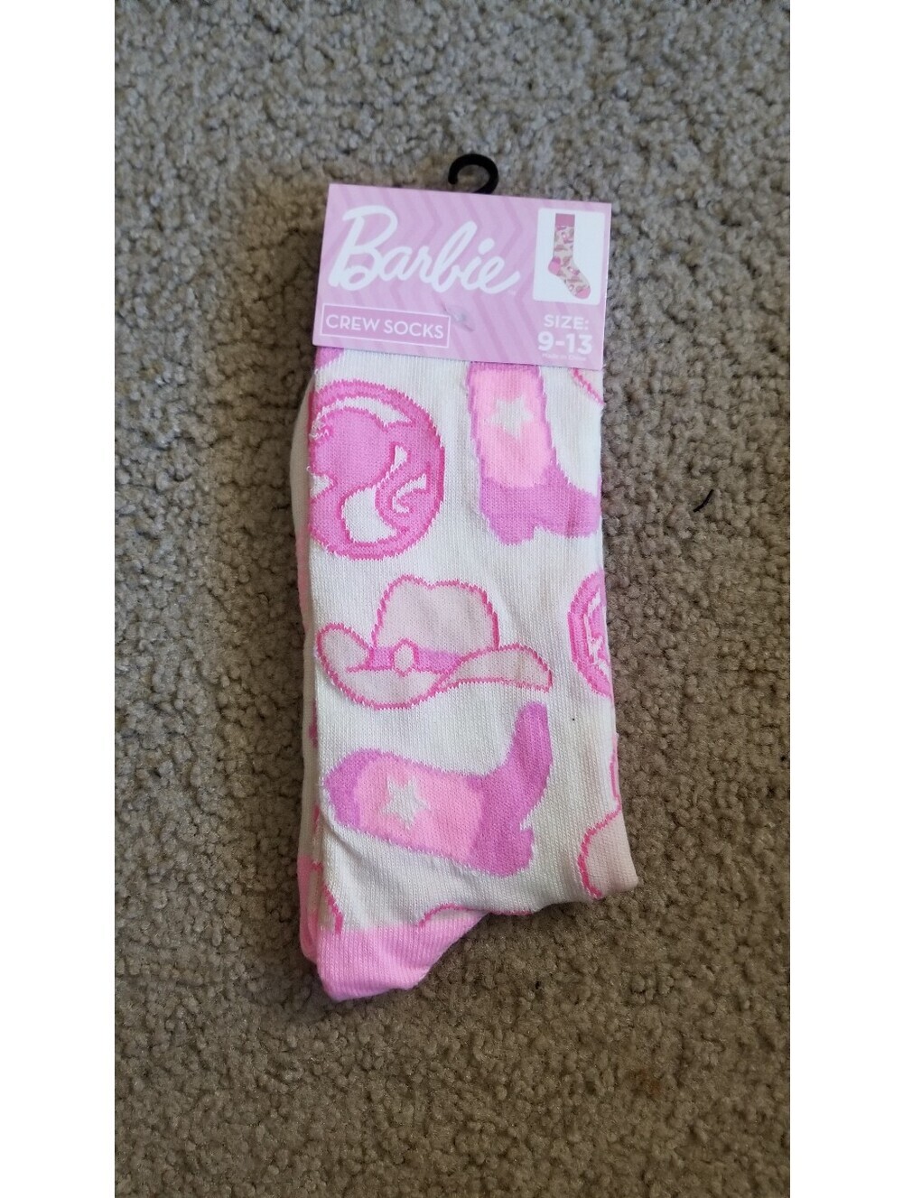 Barbie Western Cowgirl Crew Socks